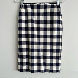 Hobbs Straight Check Skirt Size 2